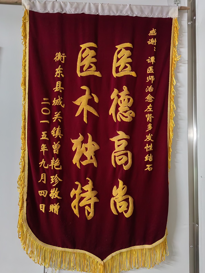 患者赠送谭丰良医师锦旗10