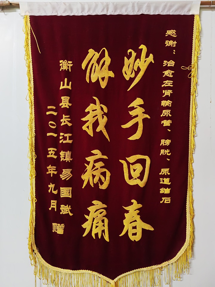 患者赠送谭丰良医师锦旗20